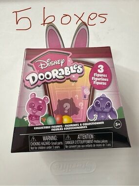 5 Easter doorable boxes sealed